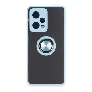 Xiaomi Redmi Note 12 5G Kılıf Montreal Yüzüklü Silikon Kapak - Buz Mavi