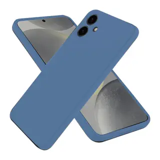 Samsung Galaxy A06 Kılıf First Silikon - Mavi