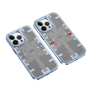Apple iPhone 14 Pro Kılıf Mekanik Bumper Kapak - Mavi