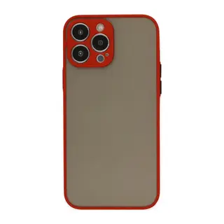 Apple iPhone 14 Pro Kılıf Montreal Silikon Kapak - Kırmızı