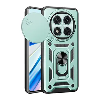 Xiaomi Redmi Note 14 Pro 5G Kılıf Pars Lens Yüzüklü Silikon - Yeşil