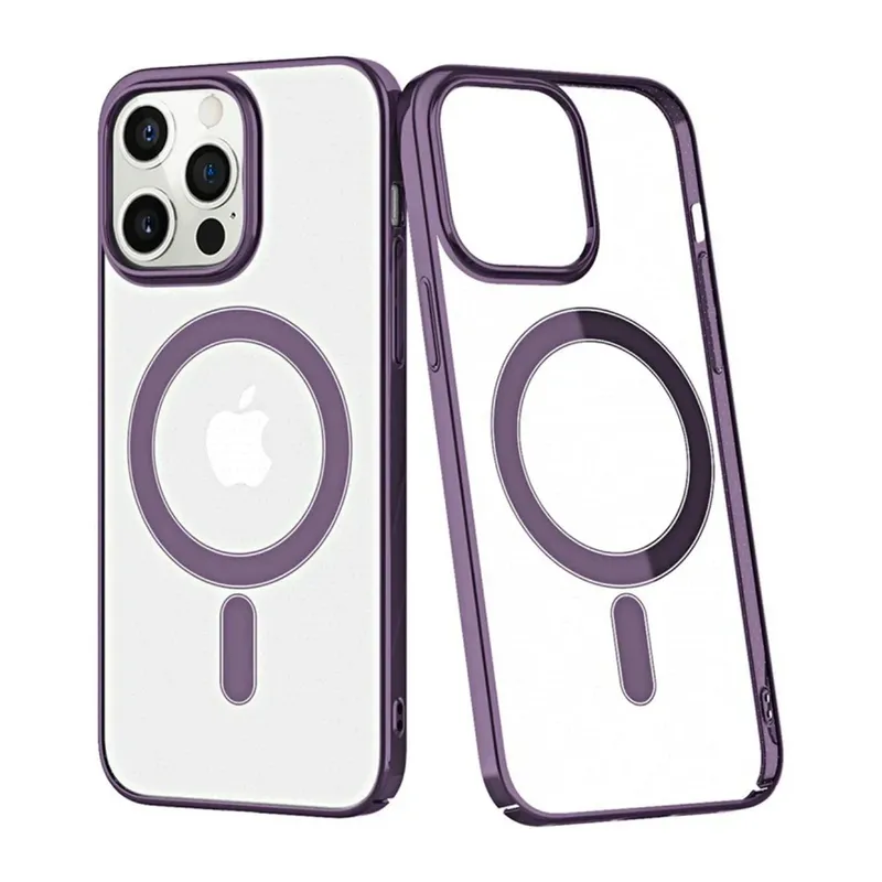 Apple iPhone 13 Pro Kılıf Element Magneticsafe Sert Kapak - Derin Mor