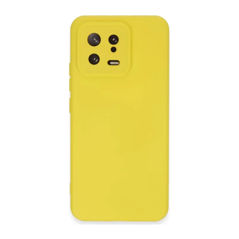 Xiaomi Mi 13 Kılıf Nano içi Kadife Silikon - Sarı