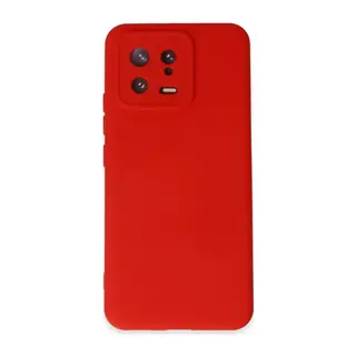 Xiaomi Mi 13 Kılıf Nano içi Kadife Silikon - Kırmızı