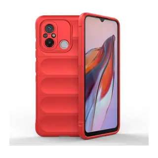 Xiaomi Redmi 12C Kılıf Optimum Silikon - Kırmızı