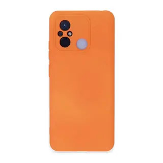 Xiaomi Redmi 12C Kılıf Nano içi Kadife Silikon - Turuncu