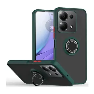 Xiaomi Redmi Note 13 Pro 5G Kılıf Montreal Yüzüklü Silikon Kapak - Yeşil