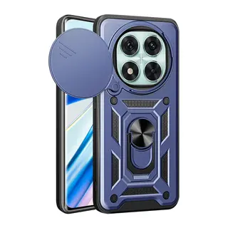 Xiaomi Redmi Note 14 Pro 5G Kılıf Pars Lens Yüzüklü Silikon - Lacivert