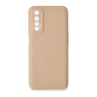 Realme 7 Kılıf Nano içi Kadife Silikon - Pudra