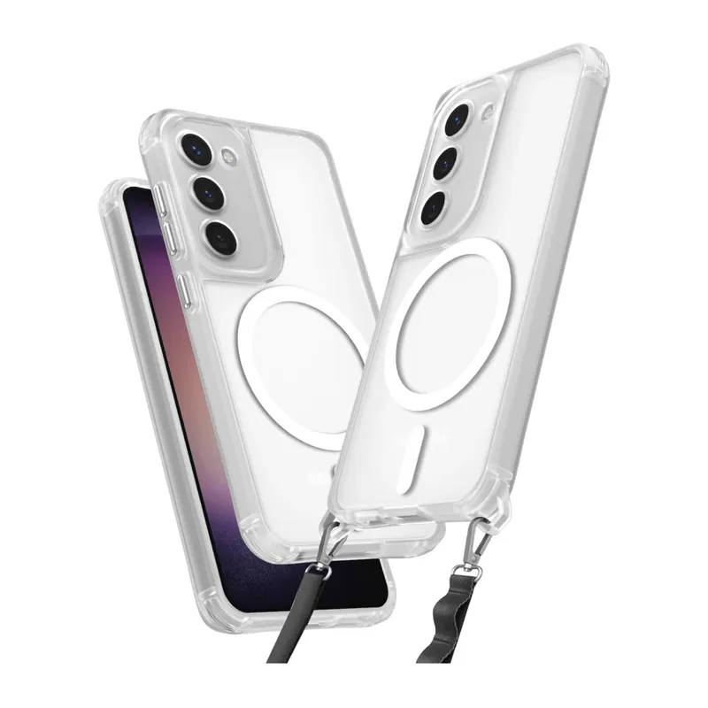 Samsung Galaxy S23 Kılıf Enka Magsafe Silikon Kılıf - Şeffaf