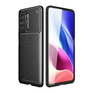 Xiaomi Poco F3 Kılıf Auto Focus Karbon Kapak - Siyah