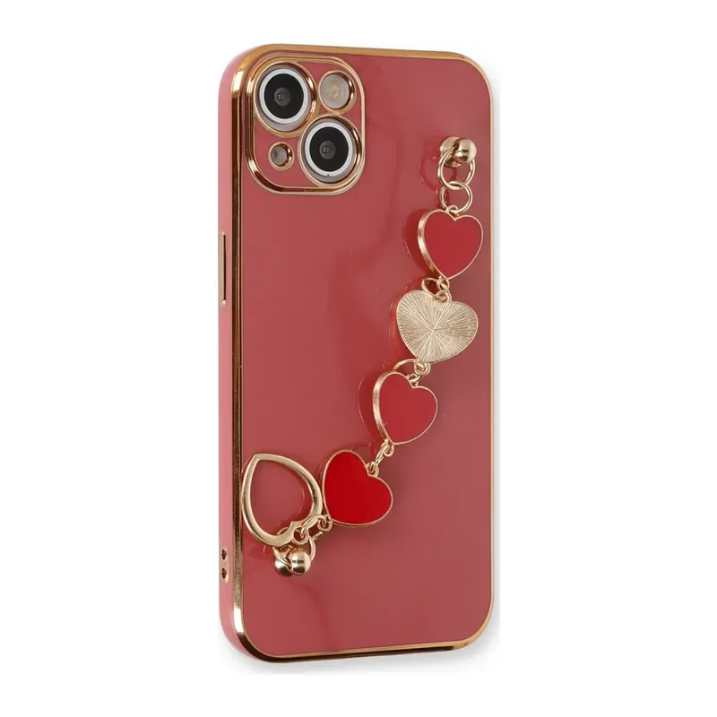 Apple iPhone 14 Kılıf Esila Silikon - Kırmızı