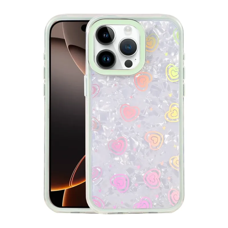 Apple iPhone 16 Pro Lumi Desenli Kapak - Yeşil