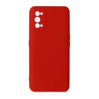 Realme 7 Pro Kılıf Nano içi Kadife Silikon - Kırmızı