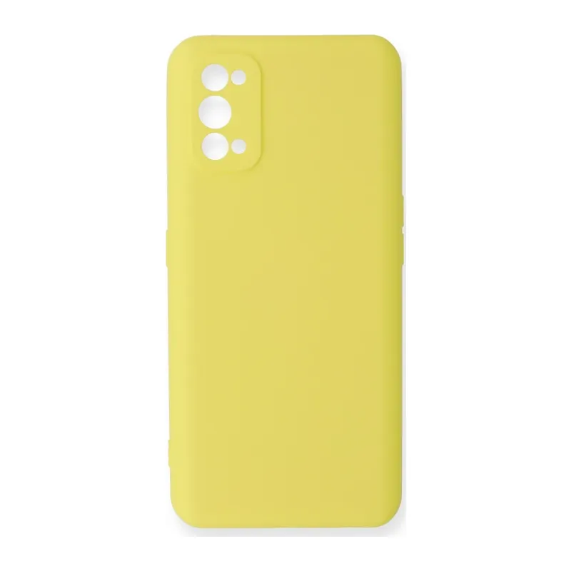 Realme 7 Pro Kılıf Nano içi Kadife Silikon - Sarı