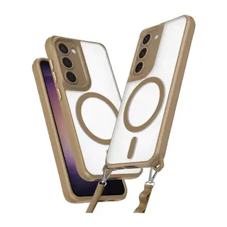Samsung Galaxy S23 Plus Kılıf Enka Magsafe Silikon Kılıf - Desert