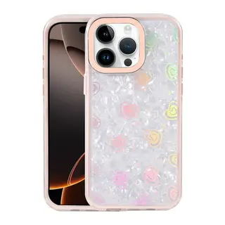 Apple iPhone 16 Pro Lumi Desenli Kapak - Pembe