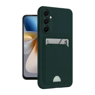 Samsung Galaxy S24 Plus Kelvin Kartvizitli Silikon - Koyu Yeşil