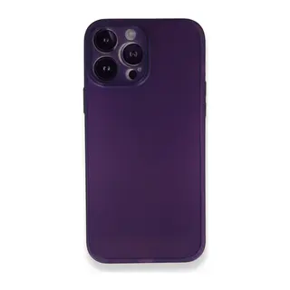 Apple iPhone 14 Pro Kılıf PP Ultra İnce Kapak - Mor