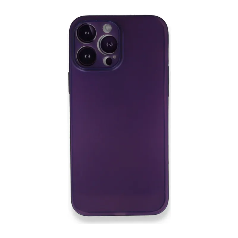 Apple iPhone 14 Pro Kılıf PP Ultra İnce Kapak - Mor
