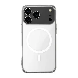 Apple iPhone 17 Pro Kılıf Magneticsafe Şeffaf Silikon - Şeffaf