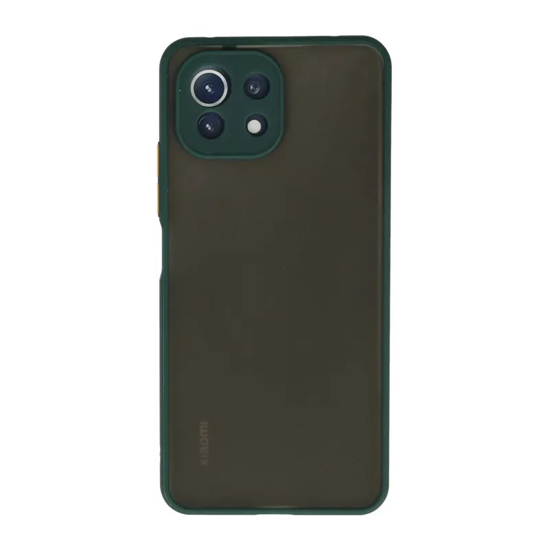 Xiaomi Mİ 11 Lite Kılıf Montreal Silikon Kapak - Yeşil