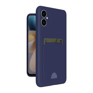 Samsung Galaxy A05 Kelvin Kartvizitli Silikon - Lacivert