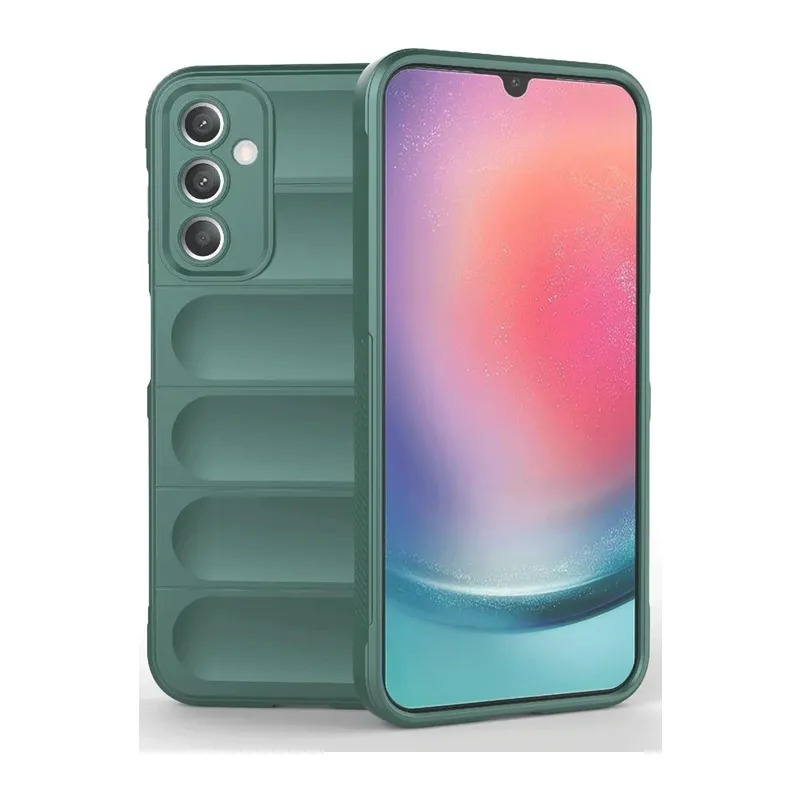 Samsung A36 Kılıf Optimum Silikon - Koyu Yeşil