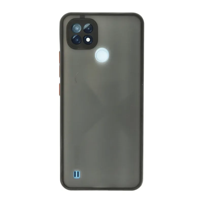 Realme C21 Kılıf Montreal Silikon Kapak - Siyah