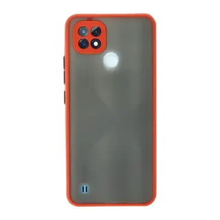 Realme C21 Kılıf Montreal Silikon Kapak - Kırmızı