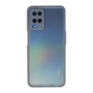 Oppo A54 4G Kılıf Montreal Silikon Kapak - Gri