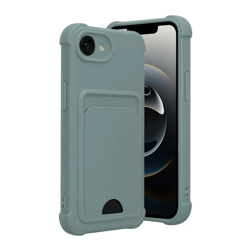 Apple iPhone 16E Kelvin Kartvizitli Silikon - Açık Yeşil