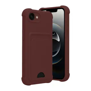 Apple iPhone 16E Kelvin Kartvizitli Silikon - Bordo