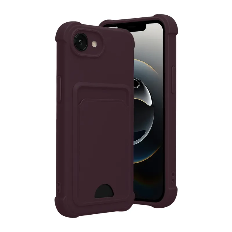 Apple iPhone 16E Kelvin Kartvizitli Silikon - Derin Mor