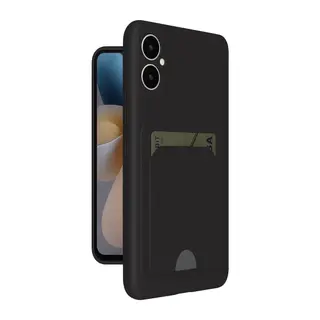 Samsung Galaxy A05 Kelvin Kartvizitli Silikon - Siyah