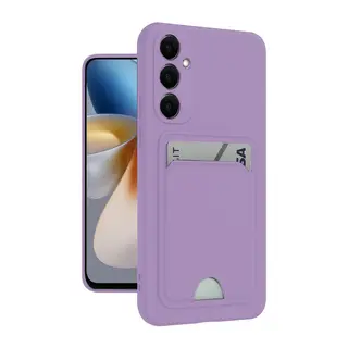 Samsung Galaxy M15 Kelvin Kartvizitli Silikon - Lila