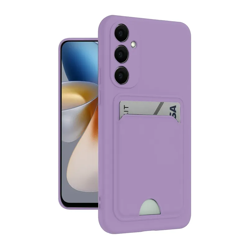 Samsung Galaxy M15 Kelvin Kartvizitli Silikon - Lila
