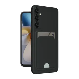 Samsung Galaxy M15 Kelvin Kartvizitli Silikon - Siyah