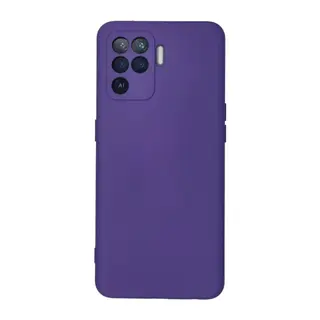 Oppo Reno 5 Lite Kılıf Nano içi Kadife Silikon - Mor