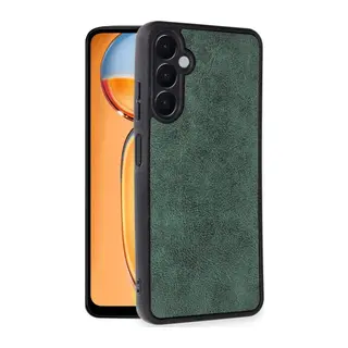 Samsung Galaxy A36 Kılıf Aras Deri Kapak - Koyu Yeşil