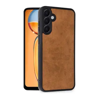Samsung Galaxy A36 Kılıf Aras Deri Kapak - Taba
