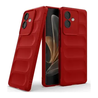 Oppo A3 Kılıf Optimum Silikon - Kırmızı