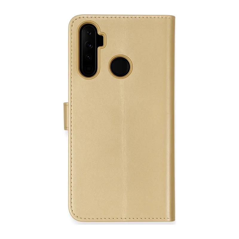 Realme 6i Kılıf Trend S Plus Kapaklı Kılıf - Gold