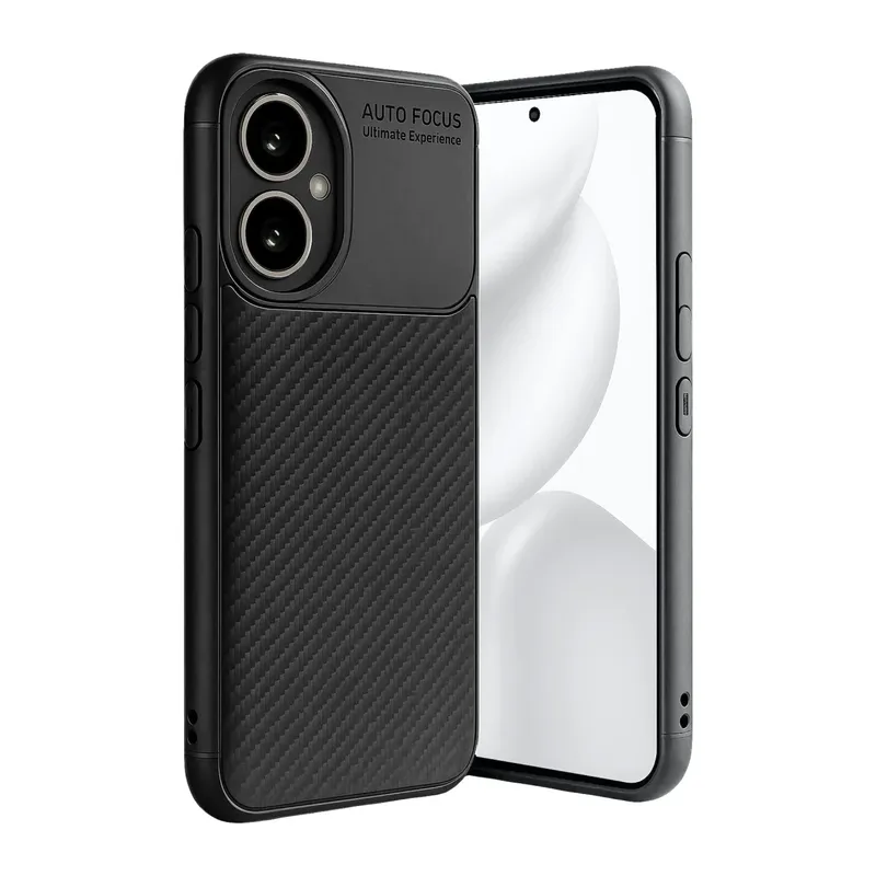 Honor 400 Kılıf Auto Focus Karbon Kapak - Siyah