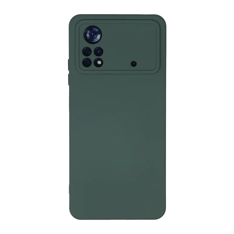 Xiaomi Poco X4 Pro 5G Kılıf Nano içi Kadife Silikon - Koyu Yeşil