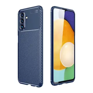 Samsung Galaxy A36 Kılıf Auto Focus Karbon Kapak - Lacivert