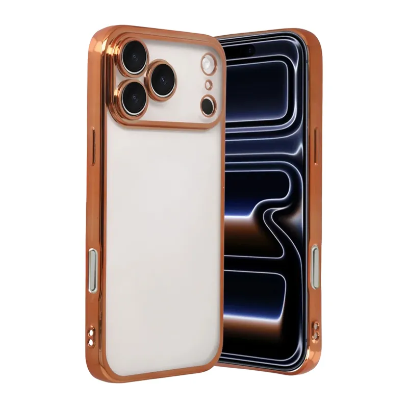 Apple iPhone 17 Pro Razer Lensli Silikon - Turuncu