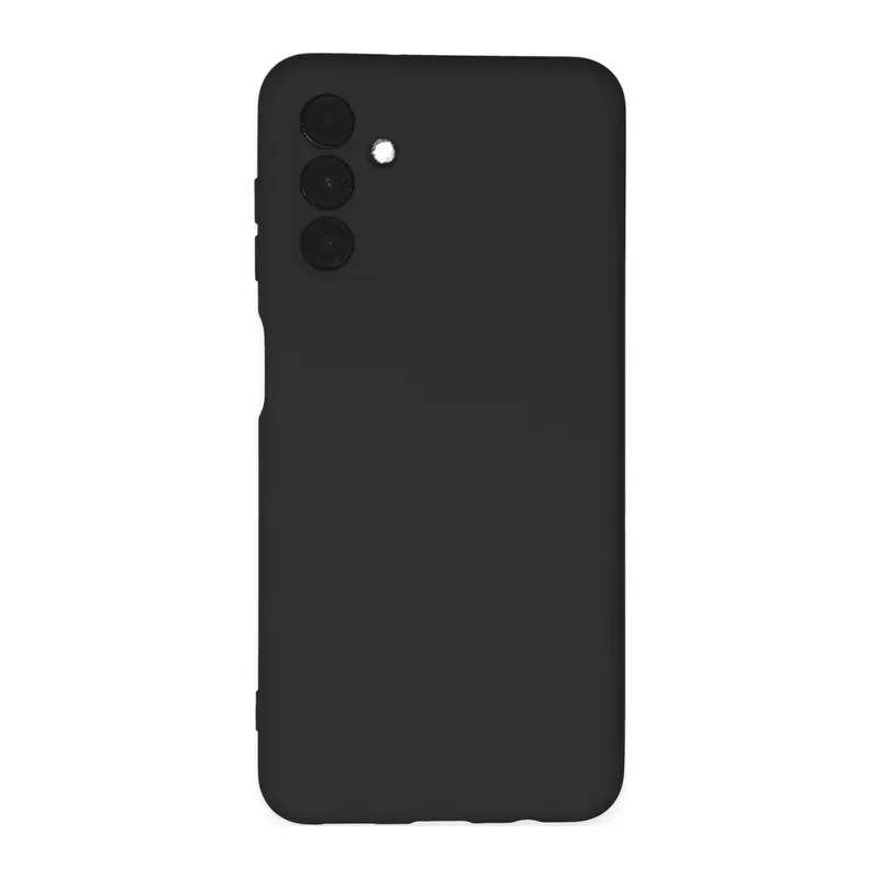 Samsung Galaxy A04S Kılıf Nano içi Kadife Silikon - Siyah