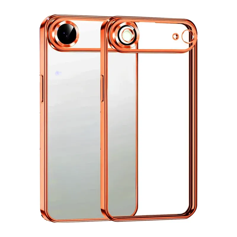 Apple iPhone 17 Air Razer Lensli Silikon - Turuncu