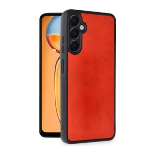 Samsung Galaxy A56 Kılıf Aras Deri Kapak - Kırmızı